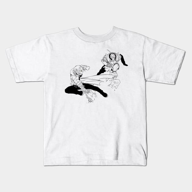 Edward and Aplhonse Elric FullMetal Alchemist Kids T-Shirt by SirTeealot